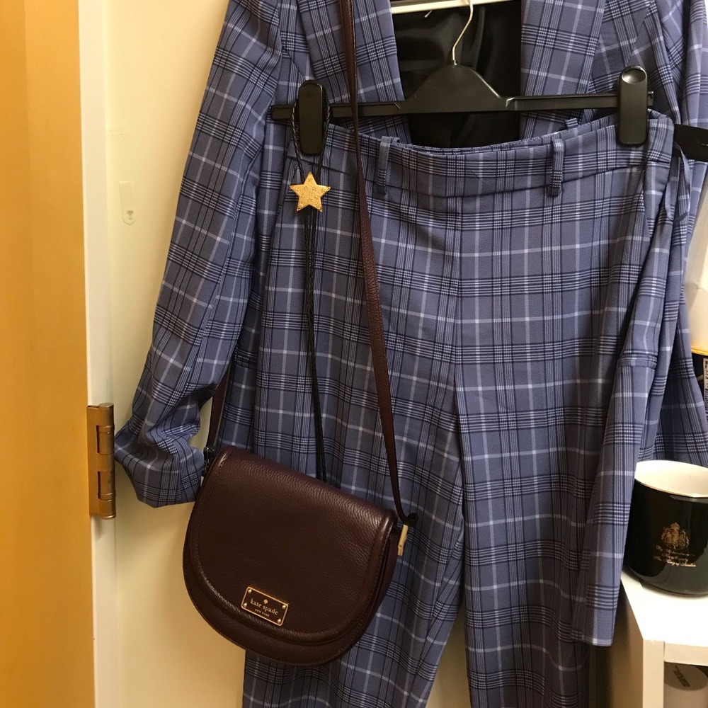 super cute plum kate spade purse !